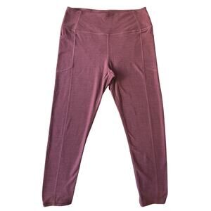 Victoria's Secret Women Activewear Pants M Mauve Yoga Legging 23" Inseam Capri